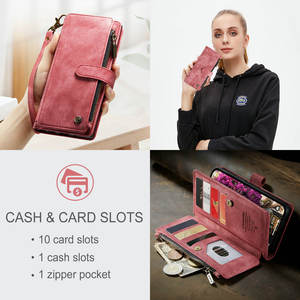 CaseMe étui mobile à fermeture éclair pour iPhone 15 Plus Max 14 13 12 11 étui portefeuille en cuir <span class=keywords><strong>portable</strong></span> pour iPhone 15 étui cartes - Product Image 3