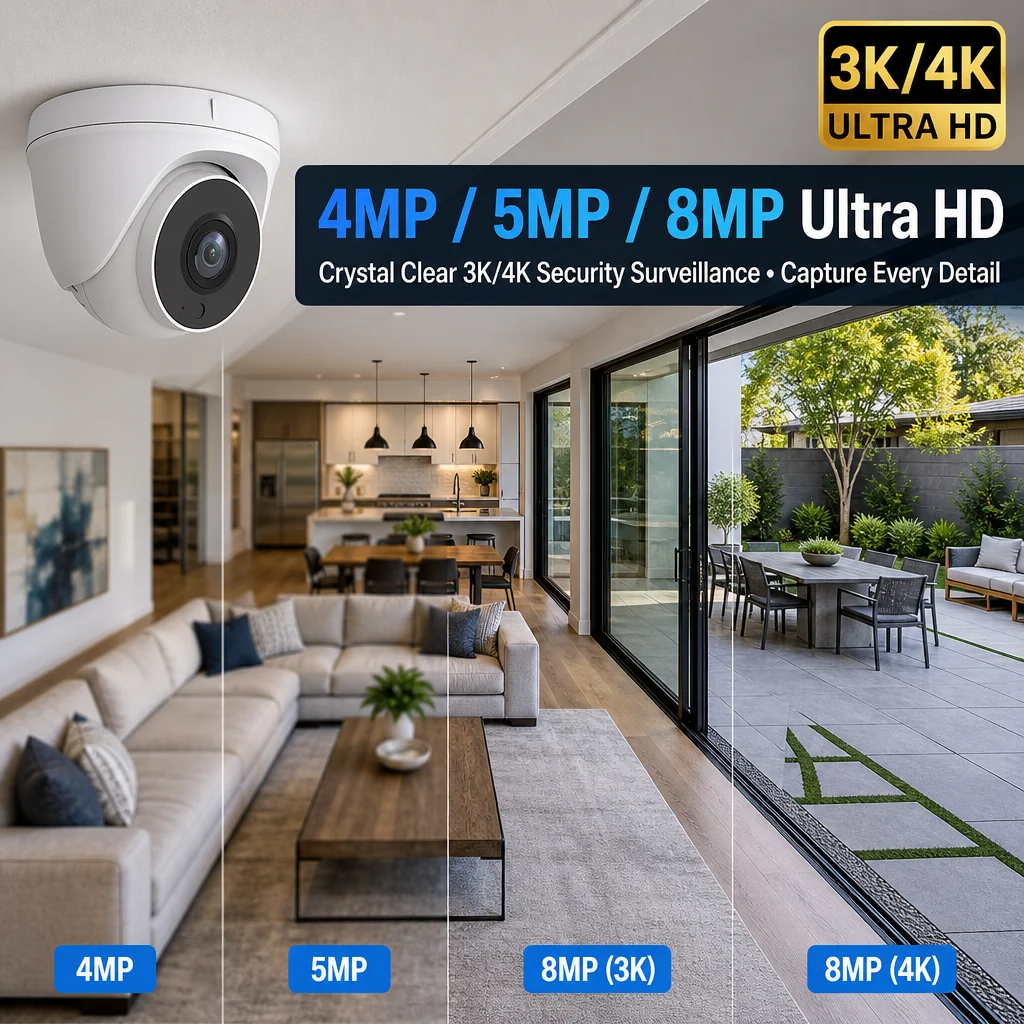 4MP 5MP 8MP PoE IP Dome Camera H.265 3K AI Human Vehicle Detection Outdoor Security Surveillance IP66 Waterproof · image 5
