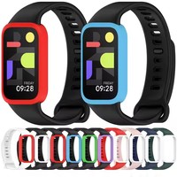 Xiaomi Watch 3 Bracelet en silicone bicolore Bracelets en silicone de haute qualité Mi Band 9 Bracelet réglable actif pour Redmi Watch3