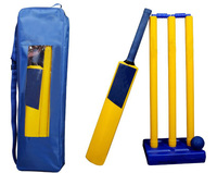 Ensemble de plage de cricket en plastique indien pour enfants jouant au jeu de sport Kit de cricket Logo personnalisé ensemble de cricket d'arrière-cour de plage