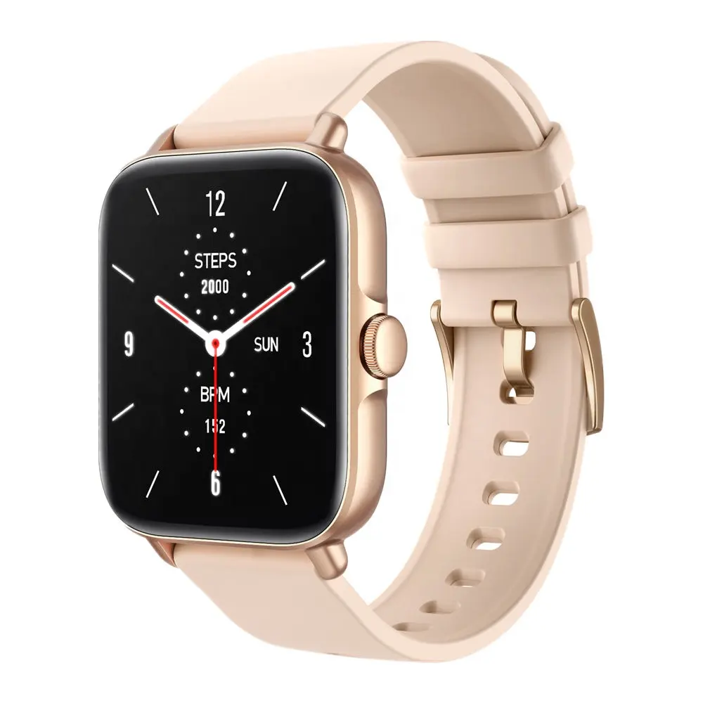 Popolare orologio intelligente Y22 in oro rosa da 1.69 "Display BT Call All Day Health Tracking Dafit APP Smartwatch OEM