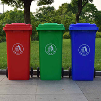 Vente en gros de poubelles en plastique de 120L, 240L, 360L, poubelles à déchets, bacs à ordures, conteneurs à déchets, poubelles à déchets alimentaires, poubelles de recyclage