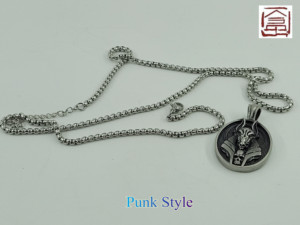 Collier en acier titane avec pendentif en étain de style Hip Hop pour homme Mythe <span class=keywords><strong>nordique</strong></span> vintage - Product Image 3