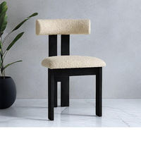 JP Chaises de salle à manger minimalistes modernes en bois massif Chaises de tables à manger pour la maison de style en bois