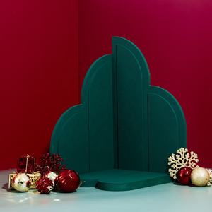 อุปกรณ์ประกอบฉากไม้ฉาก<span class=keywords><strong>หลัง</strong></span>ของตกแต่งพื้นหลังสำหรับถ่ายภาพรูปทรงพัดลมสินค้ามาใหม่ - Product Image 1