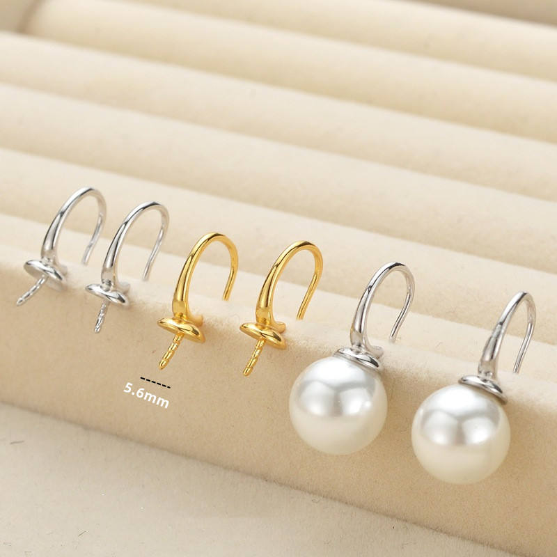 S925 Leverback Hooks Perfect for Pearl Earring Making