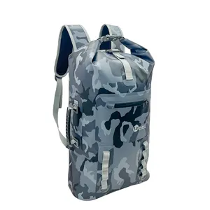 Custom Logo Travel Rolltop Backpack Gym Sport Football Basketball Backpack Men