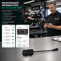 Traceur GPS pour moto Trevaron, dispositif de positionnement triple filaire GPS WiFi LBS avec alertes géofences, historique d'itinéraire, application d'abonnement