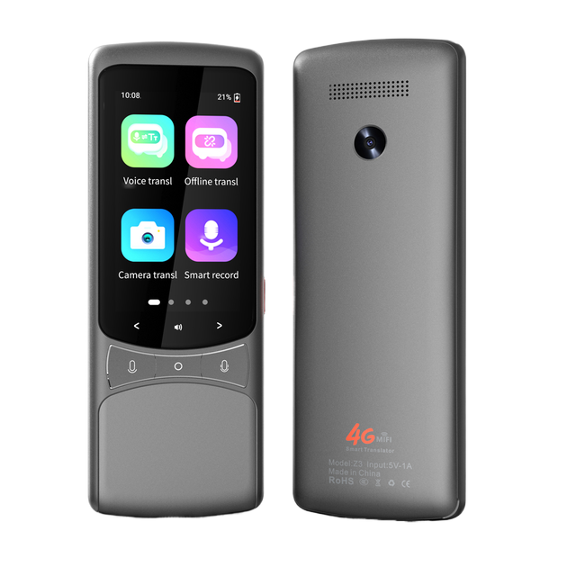 4G Language Translator Device Portable Real-Time Voice Translation In 138 Different Languages And Accents For Learning, Travel
