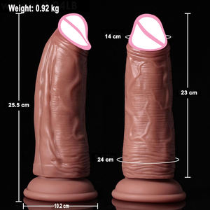 Großhandel Erwachsenen-Masturbator Großer Zweischichtiger Silikon Realistischer Elektrischer Stoßender Weicher <span class=keywords><strong>Dildo</strong></span> mit Starkem Saugnapf - Product Image 5