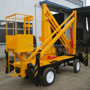 Elevador de pluma articulada telescópica de carga nominal de 200kg (control <span class=keywords><strong>manual</strong></span>) para sitios de construcción - Product Image 4