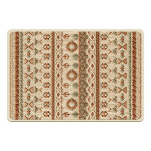 Tapis de salle de bain de style chinois, rectangulaire, imitation lin, absorbant, antidérapant, pour toilettes et entrée - Product Image 3