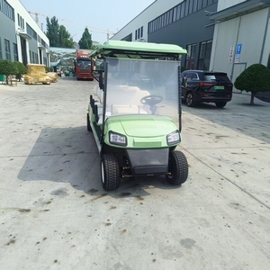 6 Passenger Electric Sightseeing Golf Cart Light Green Body - Product Image 3