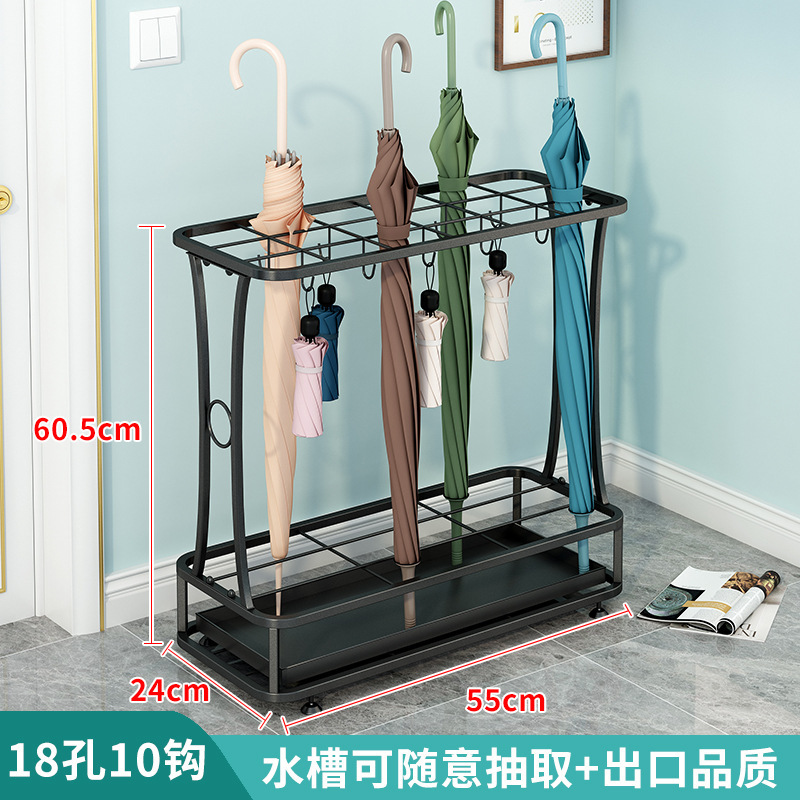 Patrón de malla negra [18 agujeros, 10 ganchos]