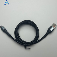 Vente en gros de haute qualité tressé 1M USB-A Micro charge rapide câble de transfert de données câble de charge de téléphone bas prix personnalisable