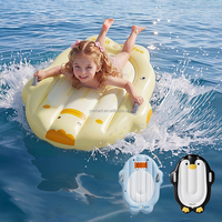 Mart 3 styles de luge gonflable pour enfants, luge en forme de pingouin, canard, requin, tube à neige portable en PVC pour les jeux d'hiver en plein air
