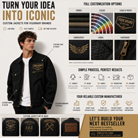 Blouson universitaire personnalisé en sergé de coton teint en pièce, avec broderie personnalisée, style vintage délavé, pour le travail et le quotidien, fabrication usine