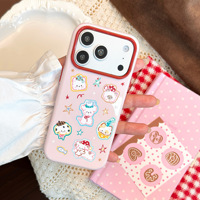 Coque de téléphone en TPU avec motif de chiot coloré pour 15/16/17/18 Pro Max, protection 360°, finition brillante peinte