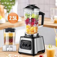 Blender Jus Jeruk 110V Mesin Bertenaga Multifungsi Komersial Tugas Berat Multifungsi 3L Juicer Pengolah Makanan