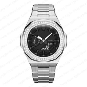 Kit de Modificación para <span class=keywords><strong>Reloj</strong></span> ak GA2100, Caja de Lujo y Correa de Metal para GA-2100/2110, Kit de Reacondicionamiento con Herramienta para Relojes G-Shock - Product Image 1