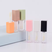 Stock 5ML Grande Tête de Brosse Lèvre Carrée Tube Épais Brush Rod Bouteille Anti-cernes Logo Personnalisé