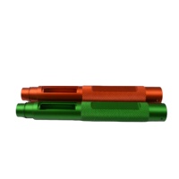 Boîtier de stylo en aluminium anodisé usiné CNC sur mesure de haute précision, tube de stylo creux moleté, pièces de coque d'instrument