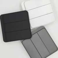 Interrupteur mural gris moderne 3 gangs 2 voies, prise durable 45A 250V pour la maison