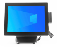 Monitor LED de 15 Pulgadas 4:3 con Carcasa de Aluminio MSR, Ángulo Ajustable, para Caja Registradora, Tienda Minorista, Precio de Fábrica OEM ODM