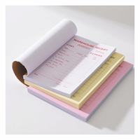 Bloc-notes personnalisé pour restaurants, bloc-notes de commande de restaurant sans carbone, couverture rigide, reliure à cheval, numérique pour la facturation des serveurs