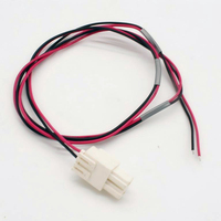 Cable de Conexión de 2 Pines Blanco con Bloqueo, Cable Abierto de un Solo Extremo con Tubo Termocontraíble para Aire Acondicionado y Electrodomésticos