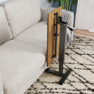 Mesa Auxiliar Móvil para Cama con Ruedas Ocultas, Mesa Lateral para Sofá con Altura Ajustable para Portátil, Sala de Estar - Product Image 2