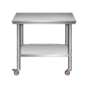 <span class=keywords><strong>Table</strong></span> de préparation à pizza triple en acier inoxydable, à <span class=keywords><strong>roulettes</strong></span>, facile à déplacer, pour cuisine de restaurant commerciale, vente chaude - Product Image 5