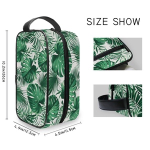 Hawaiian Leaves Patterns Customs Portable <b>Toiletry</b> <b>Storage</b> Bag Large Capacity Lightweight Makeup Bag Travel Waterproof Bag - Product Image 4