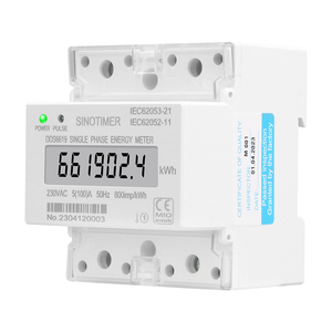 <span class=keywords><strong>Sinotimer</strong></span> เครื่องวัดพลังงาน DDS6619-024 4 P LCD ที่ได้รับการรับรองระดับกลาง230VAC 5(100) ขนาด800imp/kwh compsct 4เครื่องวัดพลังงานพัลส์เอาต์พุต - Product Image 5