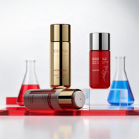 Vente en gros de flacons de lotion en plastique PET à ouverture par torsion de 100/150/200 ml, flacon de toner dégradé pour l'emballage cosmétique des soins de la peau