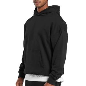 Fournisseur de sweats à capuche décontractés pour hommes de haute qualité, logo personnalisé, style double ligne sur la poitrine, sweats amples pour hommes - Product Image 2