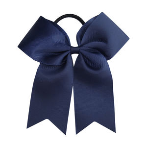 Kızlar tezahürat yay elastik döngü ile saç bantları ile 5.5 inç yay tatil dans saç yay kurdela aksesuarları çocuklar kızlar için - Product Image 6