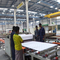 Panneau complètement automatique de tuile de plafond de gypse de PVC faisant des machines