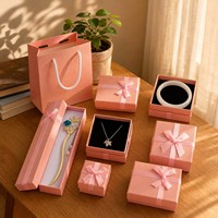 Lot de boîtes cadeaux en papier pour bijoux avec insert en mousse pour colliers, bracelets, bagues, boucles d'oreilles – Emballage personnalisé avec logo – Boîtes à bijoux