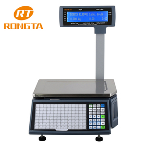Preis berechnungs waage mit Etiketten drucker 30KG 15KG plu Software Waage RLS1100 - Product Image 3