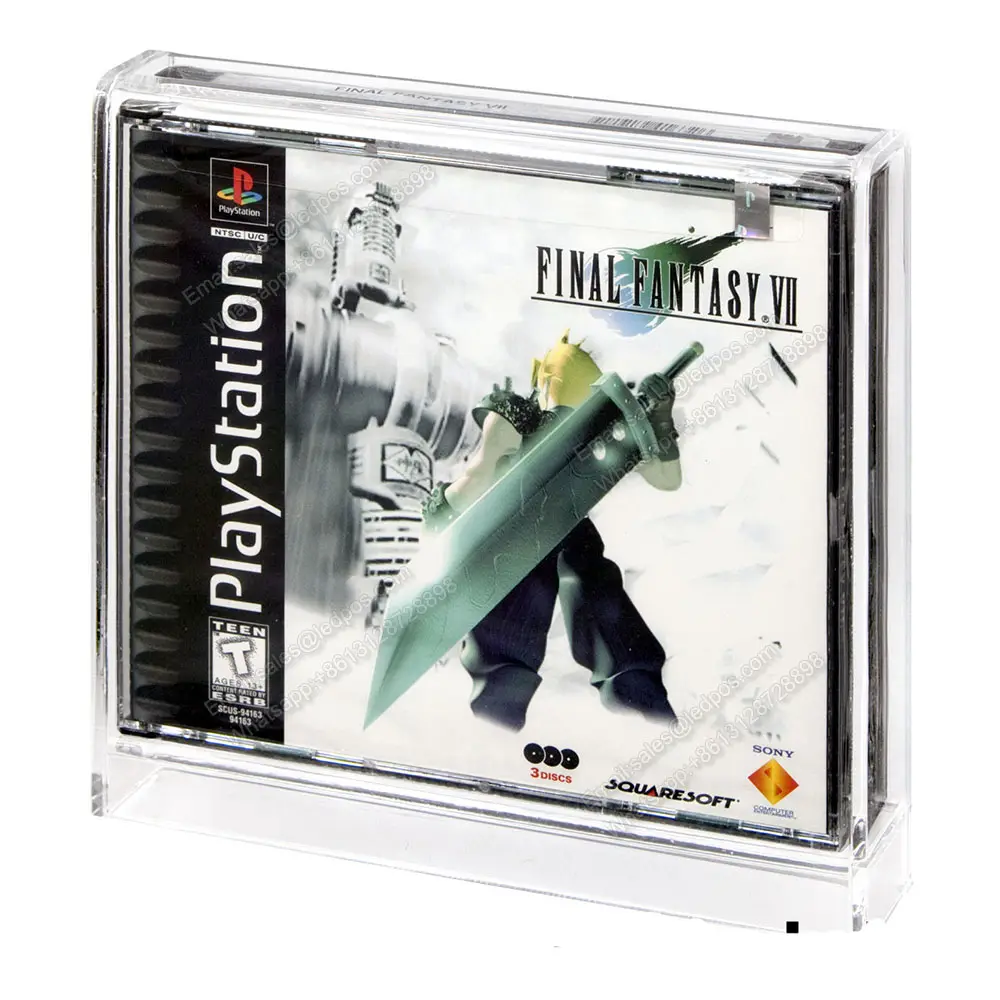 Perspex Clear Playstation 2 Disc Cd Game B Ps Een Video Game Box B Multi Disc Acryl Vitrine Games Opbergbox Protector
