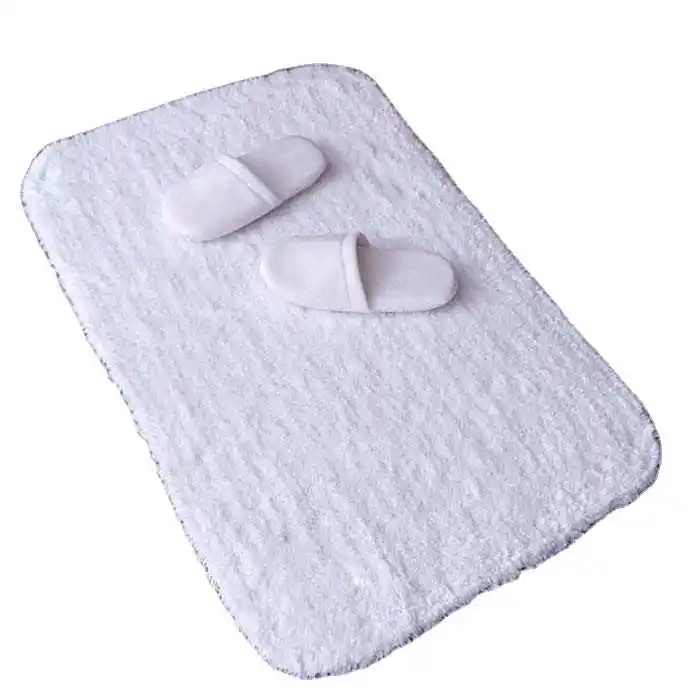 Tappeti da bagno in ciniglia antiscivolo Super morbidi assorbenti 100% cotone tappetino bagno