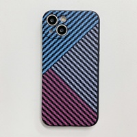 Nouvel étui de protection en carbone tout compris pour IPhone15 Pro Max étui de téléphone portable souple couleur de contraste pour hommes 11/12