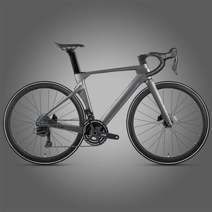 Vélo de route en fibre de carbone avec roues en carbone 700C et freins à disque hydrauliques pour hommes et femmes, idéal pour la ville - Product Image 2