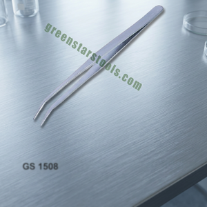 Pince à épiler de précision LUXURO 175 mm en acier inoxydable standard pour la pose de bijoux, perles, pierres précieuses, outil de montre GS1508 - Product Image 4