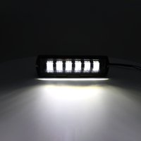 Barre lumineuse LED 6D 60W, faisceau spot/inondation 6000K, phares antibrouillard 9-30V pour SUV ATV, voiture, camion, bateau, lumière auxiliaire, véhicule