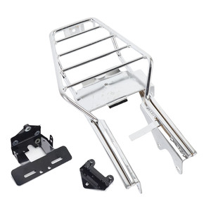 Support de bagages arrière en fer chromé pour moto, support de chargement arrière de remplacement pour Monkey Z50 Z50J <span class=keywords><strong>Skyteam</strong></span> Z50A, noir - Product Image 1
