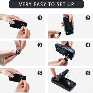 Mỹ Hot Bán Chuột Bẫy Nhựa Dễ Dàng Thiết Lập Chuột Killer Bẫy Trong Nhà Ngoài Trời Nhỏ Động vật gặm nhấm Bẫy - Product Image 4