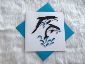 Carte en quilling 3D faite à la main, motif de fleur en papier complexe, carte de vœux artistique pour les anniversaires et les célébrations spéciales - Product Image 3