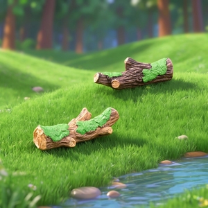Décorations de jardin en résine : Série d'arches en pierre miniatures, maisons dans les arbres et souches – Accessoires DIY pour terrariums - Product Image 6